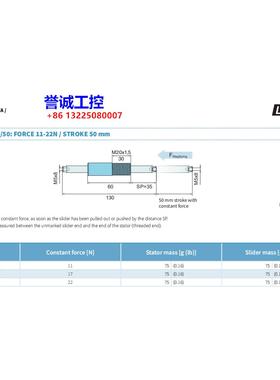 美国LINMOT磁力弹簧，MS01-20x60,包好包邮！议价$