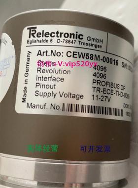 现货供应全新TRelectronic帝尔编码器CEW58M-00016 议价