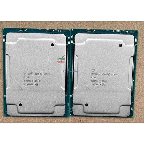 现货供应intel XEON gold 6133 正式版2.5G 20核心40线程服务器cp