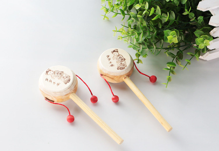 Hand Drums Toys Rattle drum woodiness baby Toys 0-1 Wooden drum woodenin the Toy/Childs/Puzzle/Building block/Model , Child Bell/Cloth Play/Appease toys , Rattle drum  category - from Buy2taobao.com to provide professional Taobao agent buy service