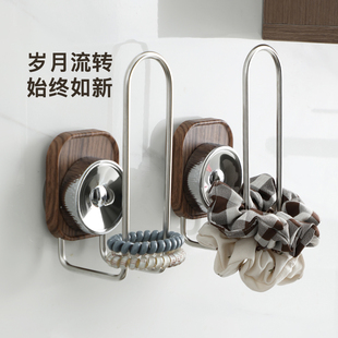 洗手台发圈发箍头绳发饰收纳架神器吸盘壁挂免打孔卫生间首饰挂钩