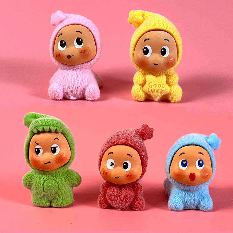 卡通植绒星星人汽车装饰桌面摆件