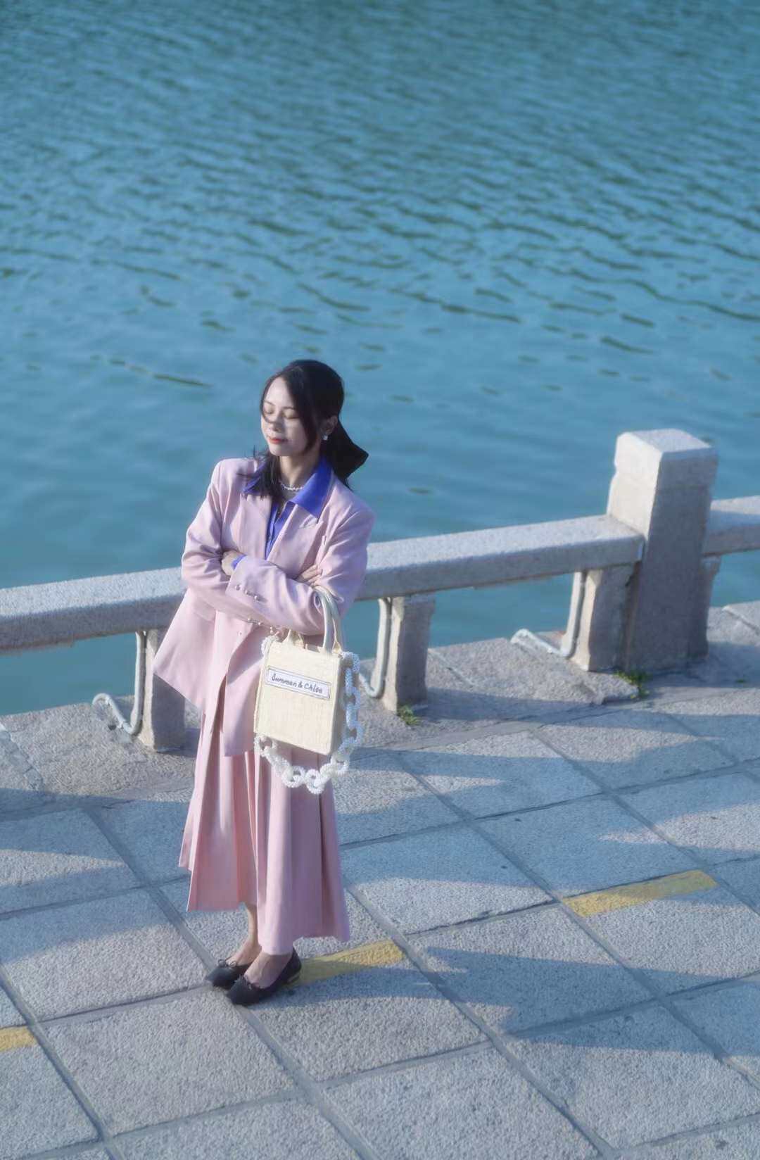 mixplus美集社小众原创早春女士小西装外套西服休闲中长款韩范