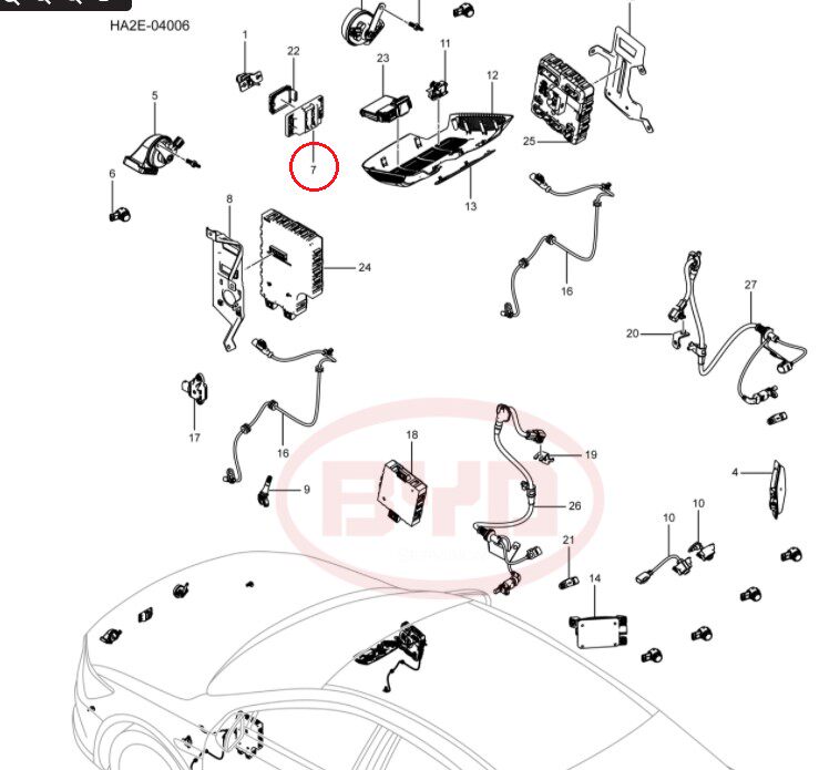 BYD QIN PLUS DM-I 전면 밀리미터파 레이더 브래킷 QIN PLUS EV 카메라 브래킷 원본