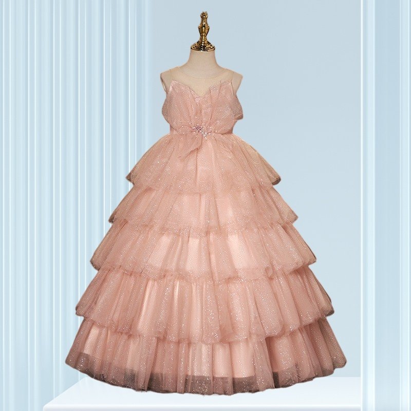 高端儿童礼服女童周岁生日连衣裙粉色公主裙钢琴主持人演出服比赛,童装/婴儿装/亲子装,连衣裙,淘宝优惠券,粉丝福利购,淘宝优惠卷