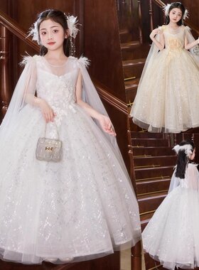 夏季新品白色高级感小众女童公主