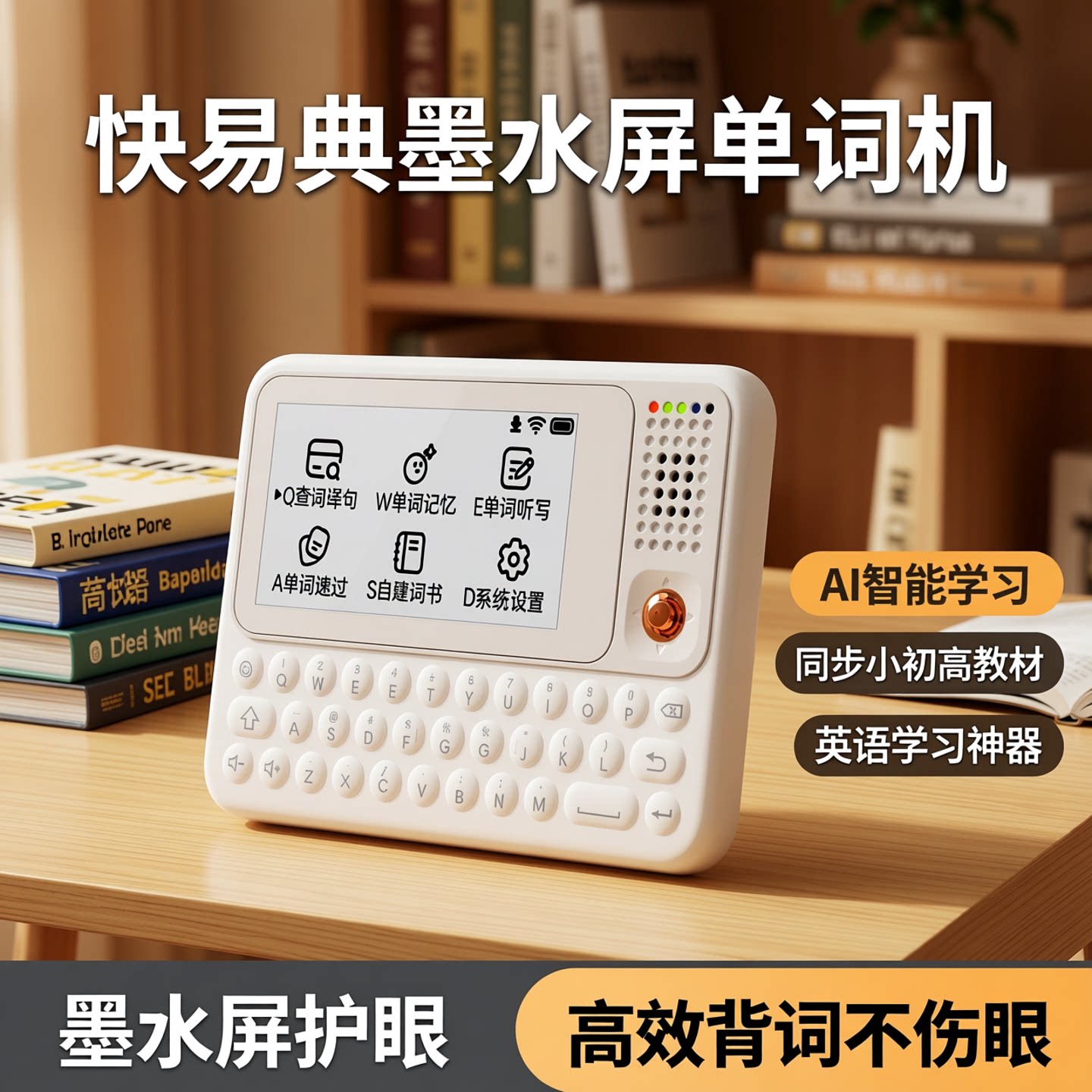 【中英日语】快易典墨水屏单词机 AI电子词典 小初高英语教材同步