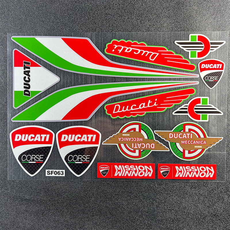 适用于杜卡迪摩托车装饰改装贴纸ducati贴花防水反光机车赞助商贴