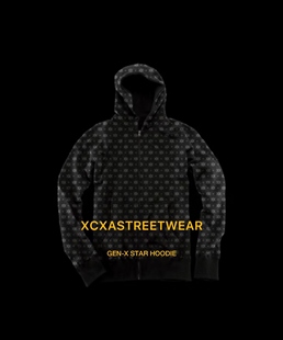 XCXA 美式 街头硬核摇滚滑板复古卫衣