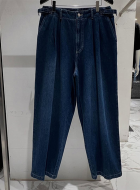 2025年秋季新款SOLID HOMME韩国代购高端男装蓝色宽松休闲牛仔裤Q