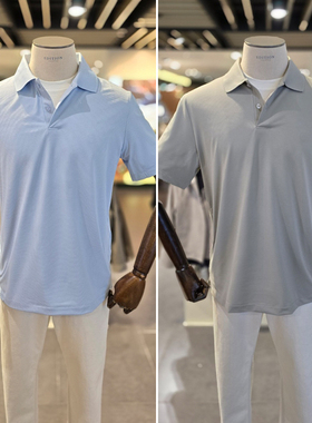 2025年秋季新款EDITION浅蓝色灰色弹力男士时尚休闲短袖T恤2色