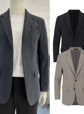 DR0127冬季52折ZIOZIA韩版男青年米色卡其灰色职业休闲西服外套男