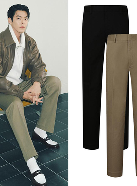 金宇彬韩国明星同款0301秋冬59折SIEG FAHRENHEIT棉混纺休闲长裤