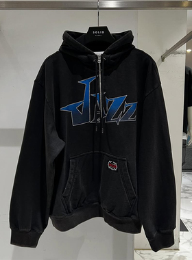 2025年秋季新款SOLID HOMME韩国代购高端男装黑色休闲连帽卫衣Q