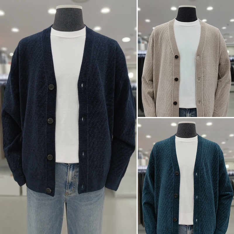 冬ZIOZIAANDZ雪尼尔V领针织开衫