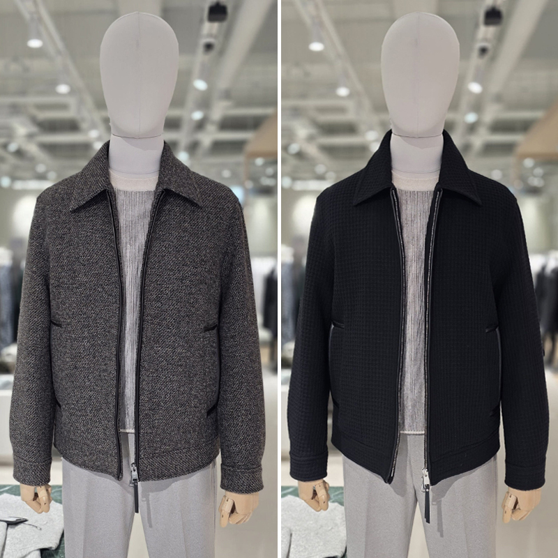 冬ZIOZIAANDZ翻领短款夹克外套