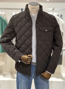 2025年冬装EDITION立领菱形格显瘦 轻质轻量短款夹棉夹克男士2色