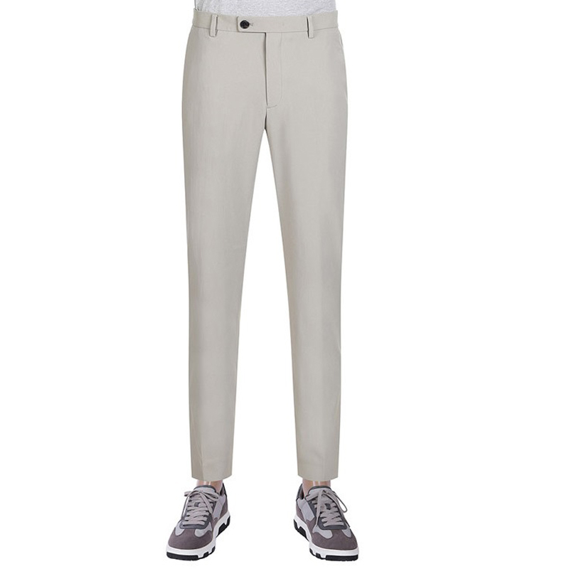 上班韩版高端纯色男士长裤子夏款