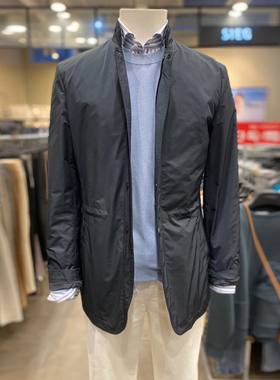 XH2春秋款SIEG熙格韩版男青年卡其灰色立领商务休闲夹克外套