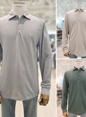 2025冬装新EDITION乳白色灰色纯色基础内搭POLO衫翻领长袖T恤3色
