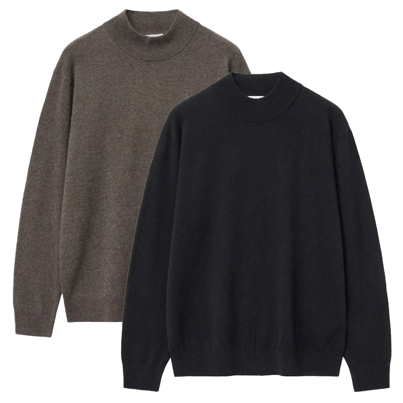 秋季TNGT套头羊毛半高领针织衫