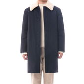 冬T.I FOR MEN灰色拆卸毛领中长款 %国内现货180码 鹅绒羽绒服男士