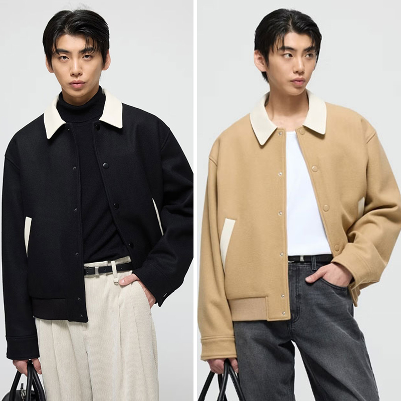 TNGT秋季宽松短款夹克外套