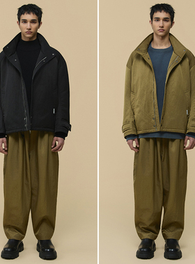 0301冬款CUSTOMELLOW黑色男士时尚帅气休闲外套派克服夹克Q