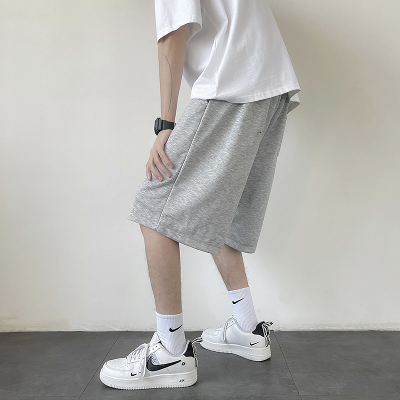 2025夏季新款针织五分裤青少年宽松休闲直筒运动裤DK110-P18,男装牛仔裤,电商A062