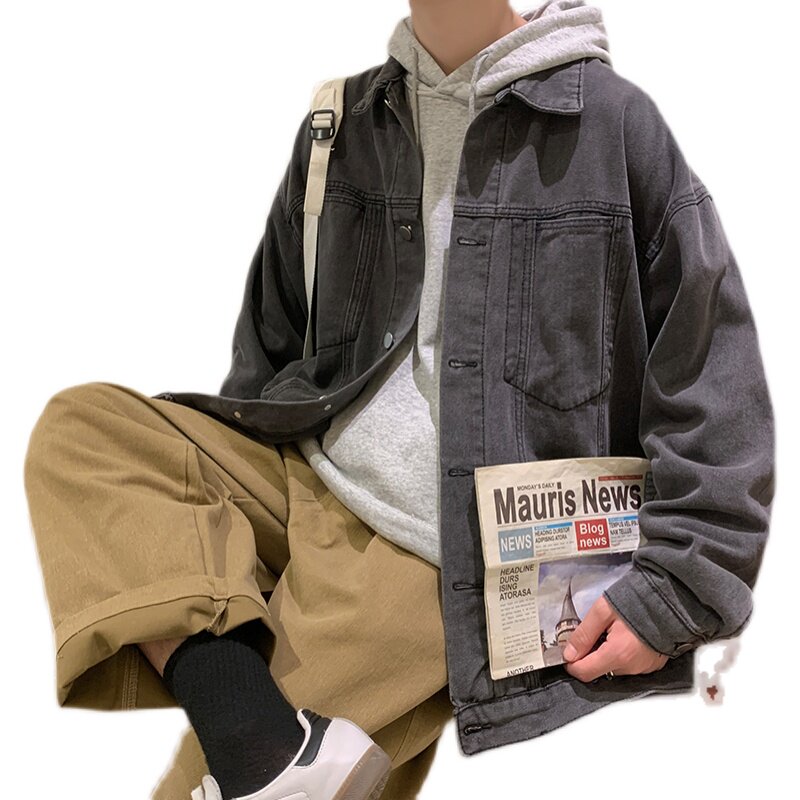 2025春款男士牛仔外套夹克休闲上衣JK822-P75,男装工装外套,电商A062