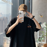 2025夏季男士潮流圆领短袖潮流T恤衫时尚短袖DSA062—T8851—P35，男装T恤，电商A062