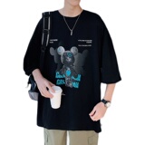 2022趣味卡通纯棉印花短袖青少年潮男流行宽松T恤夏季T88119-P35，男装T恤，电商A062