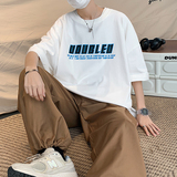 2022港风夏克莱因蓝男士短袖圆领T恤潮流T恤衫DSA062—T8852—P35，男装T恤，电商A062