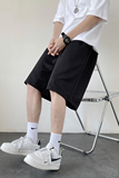 2025夏季新款针织五分裤青少年宽松休闲直筒运动裤DK110-P18，男装牛仔裤，电商A062