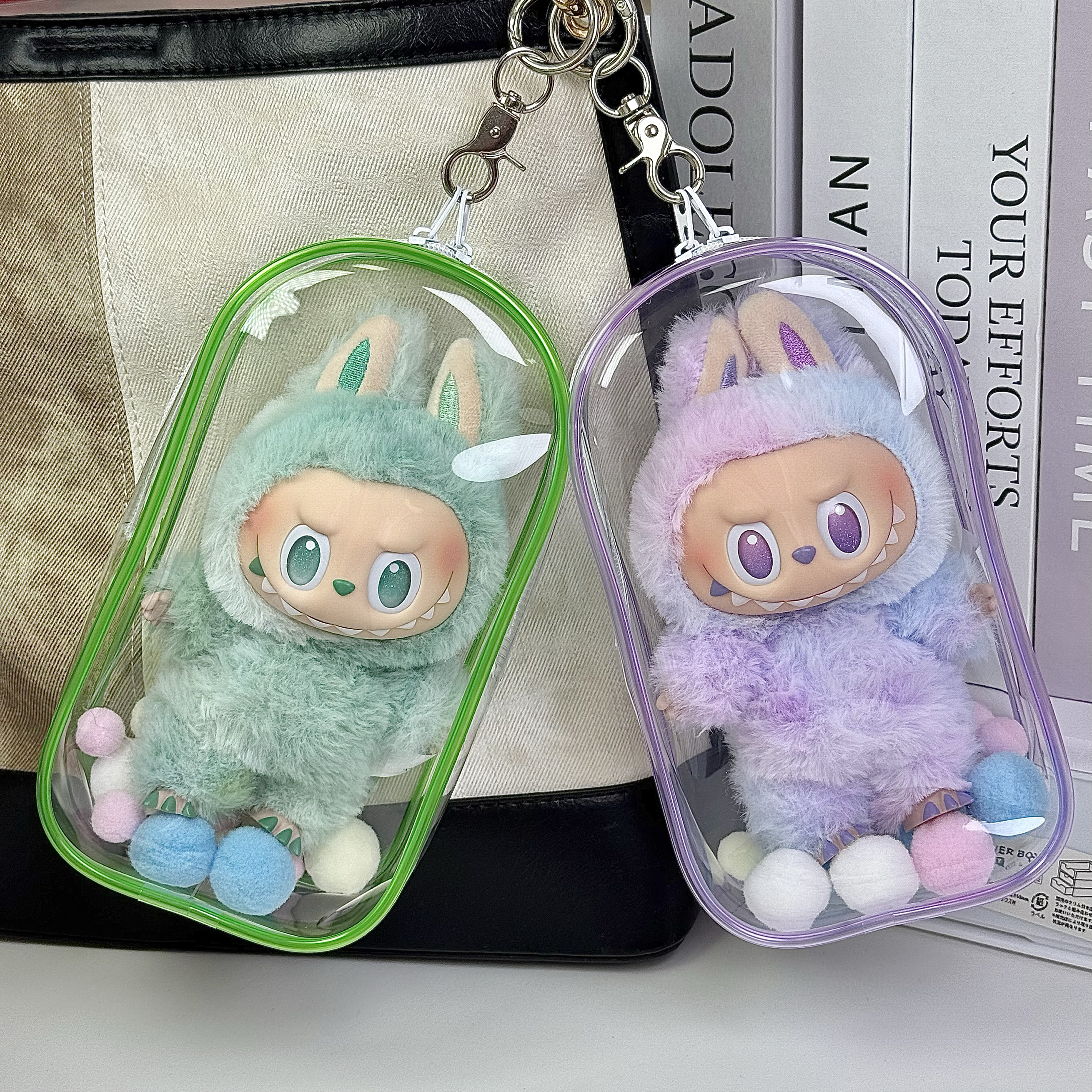labubu透明保护套防尘罩