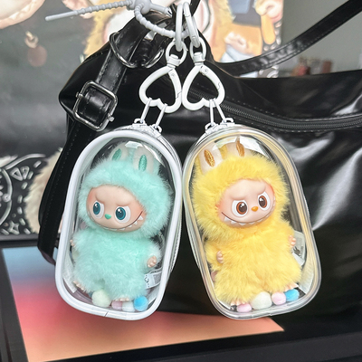 labubu保护套拉布布4.0透明娃包