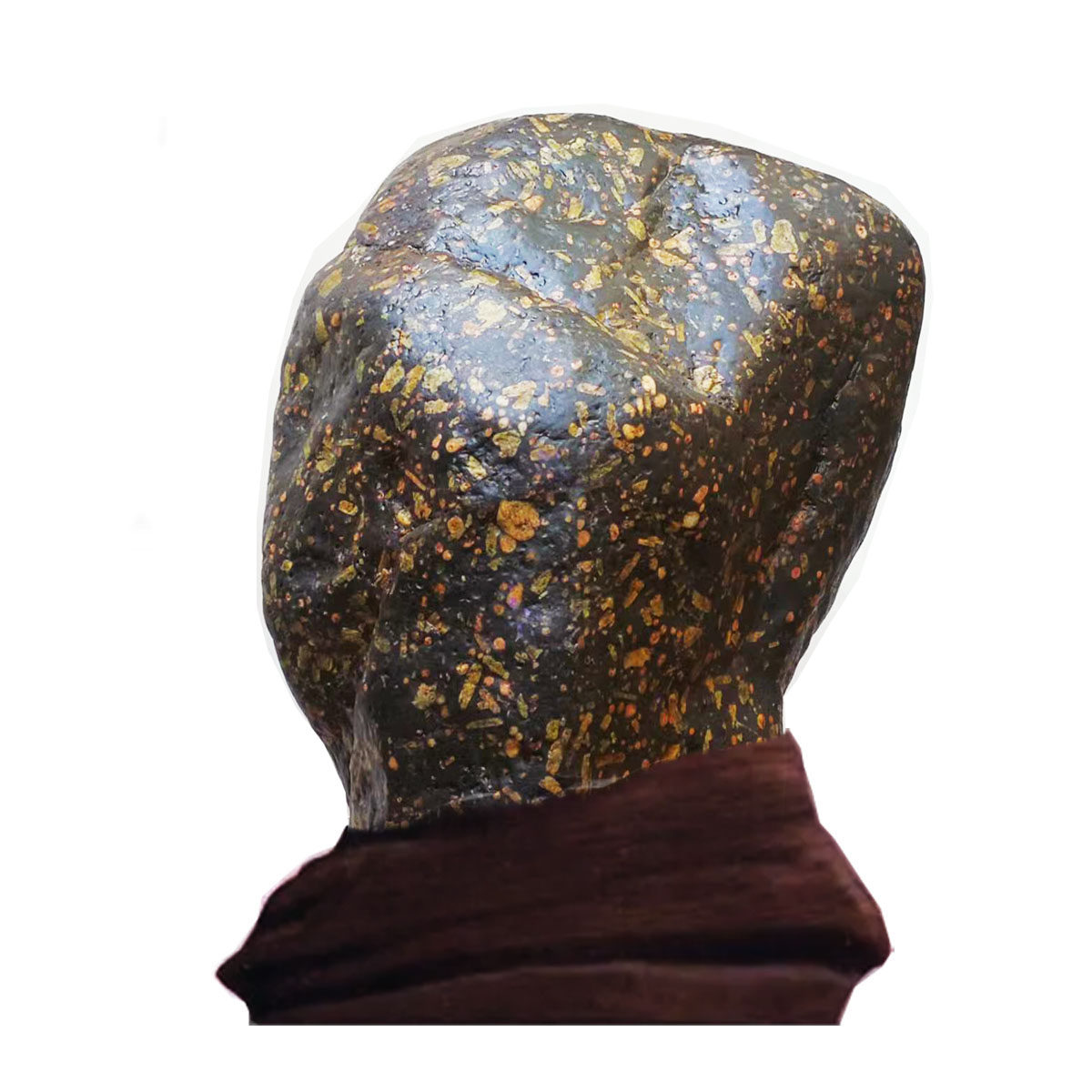 黄河精品梅花石彩玉玛瑙伟人相形石玄关客厅造景天然原石奇石摆件