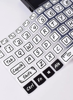 适用联想拯救者r7000p键盘膜Y9000P笔记本R9000电脑Y7000防尘罩K保护X联想拯救者保护膜创意彩绘涂鸦黑白图案