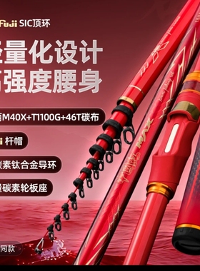 TBB浪磯中国红新款MAX 矶钓杆轻量化耐磨矶钓竿（海钓矶钓专用）