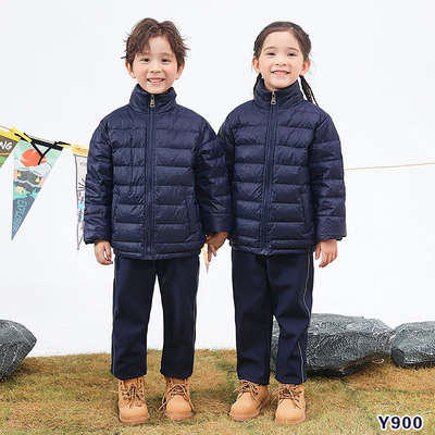 轻薄羽绒服内胆冲锋衣女童男童中大童儿童初中小学生冬季保暖校服
