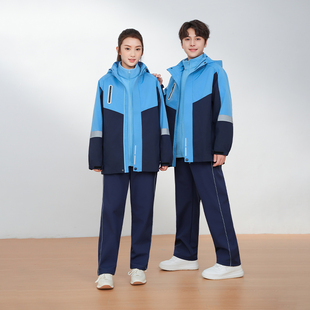江西南昌市高中生校服统一2025新款秋季中学生男女生冬装外套套装