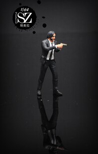 1/64/1/43人偶琦美拉出品疾速特工John Wick系列车模人偶摆件