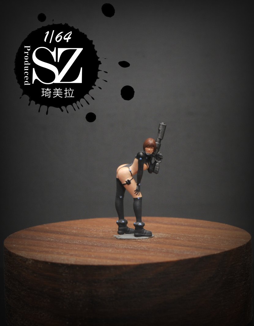 1/64/1/43人偶琦美拉出品杀戮都市系列车模人偶摆件