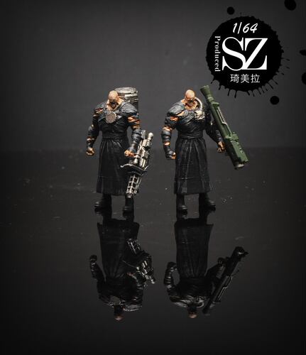 1/64/1/43人偶琦美拉生化危机追击者系列车模人偶摆件