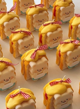 黄油小熊吐司布丁香薰礼盒套装高级感订婚礼物送闺蜜实用生日礼物