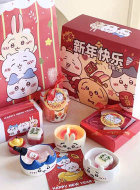chiikawa吉伊卡哇新年礼物香薰蜡烛乌萨奇小八吉伊送女生生日礼物