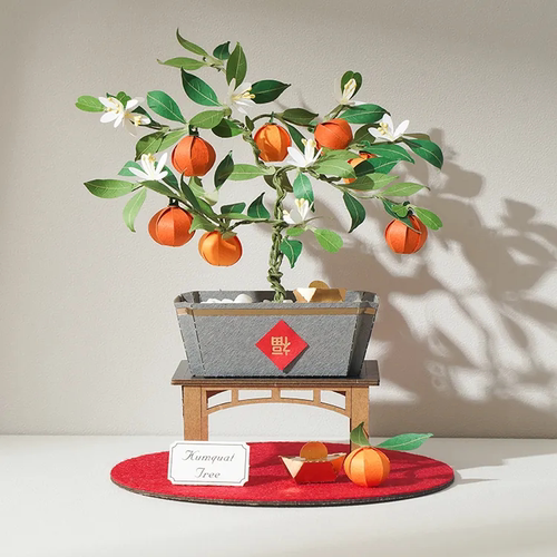 手工DIY纸模知音纸风景大吉大利