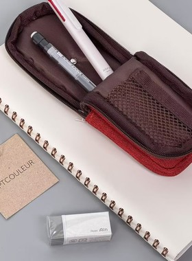 LIHIT LAB.喜利mutual磁吸书夹式笔袋便携夹笔筒文具盒拉链插笔袋