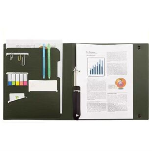 喜利SMART FIT商务办公双2孔A4文件夹资料夹档案夹打孔夹可换芯