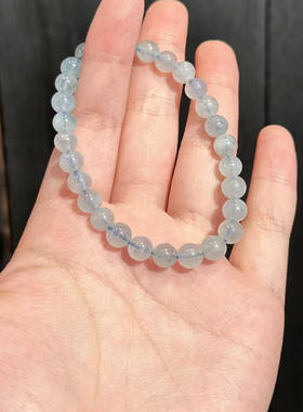 天然海蓝宝小众手串闺蜜礼物